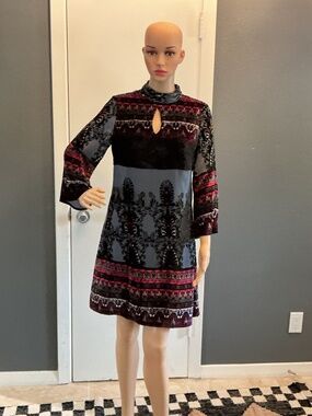 Nanette Lepore Dress Black Print 2